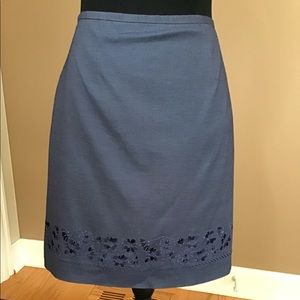 Ann Taylor blue skirt